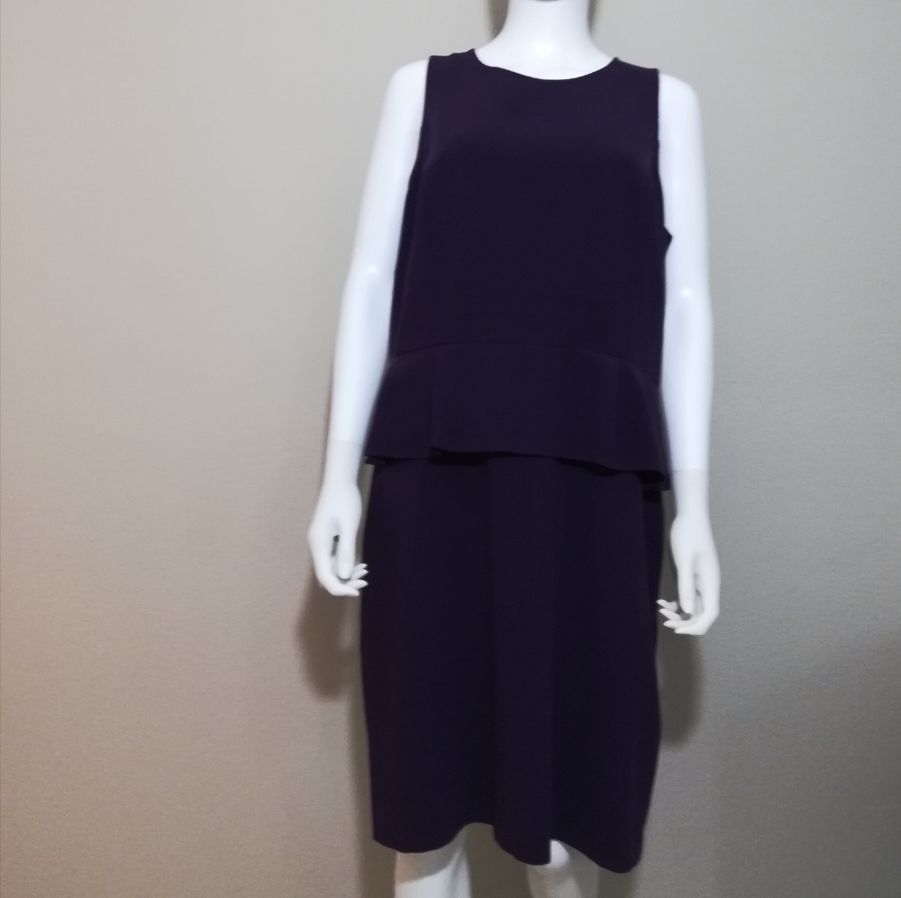 LOFT Purple Peplum Dress